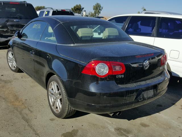 WVWFA71F88V037900 - 2008 VOLKSWAGEN EOS LUX BLACK photo 3