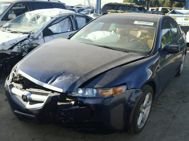 19UUA66245A018806 - 2005 ACURA TL BLUE photo 2