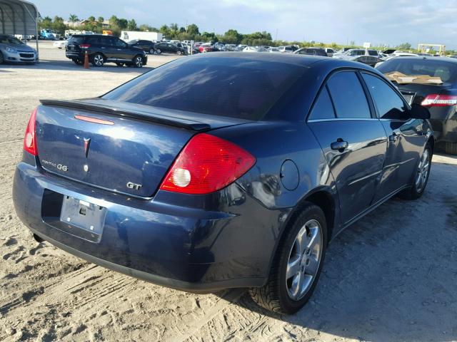 1G2ZH57NX84127376 - 2008 PONTIAC G6 GT BLUE photo 4