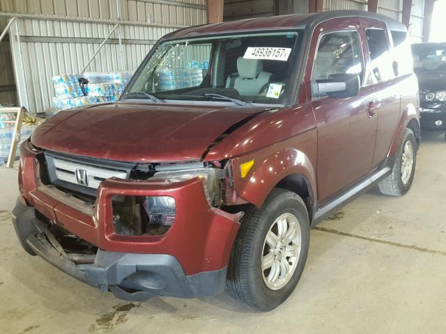 5J6YH18778L007616 - 2008 HONDA ELEMENT EX MAROON photo 2