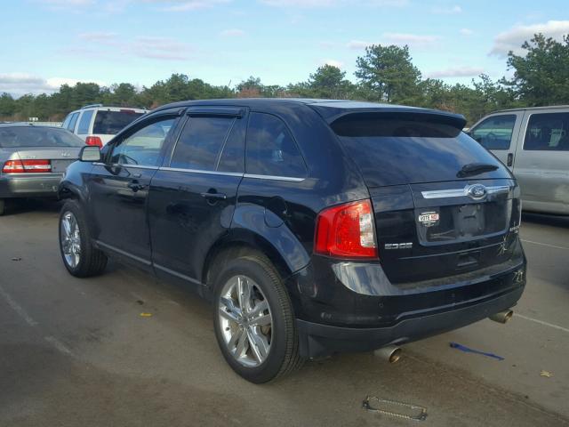 2FMDK4KC1CBA72530 - 2012 FORD EDGE LIMIT BLACK photo 3