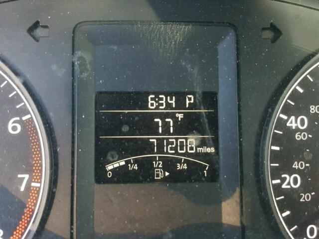 3VW2K7AJ9DM392835 - 2013 VOLKSWAGEN JETTA BASE 灰色 照片 8