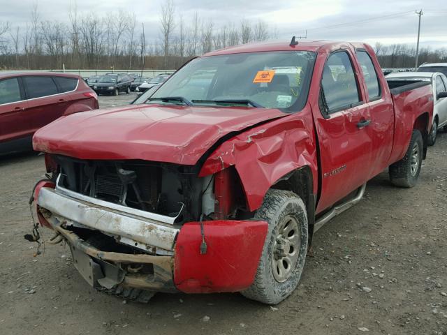 2GCEK19JX81288871 - 2008 CHEVROLET SILVERADO RED photo 2