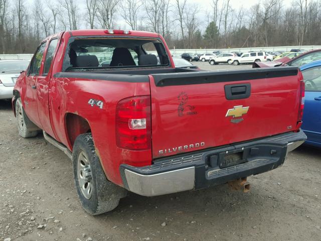 2GCEK19JX81288871 - 2008 CHEVROLET SILVERADO RED photo 3