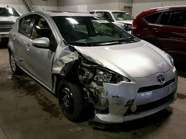 JTDKDTB35C1021513 - 2012 TOYOTA PRIUS C SILVER photo 1