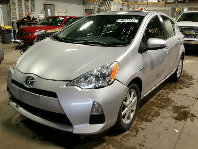 JTDKDTB35C1021513 - 2012 TOYOTA PRIUS C SILVER photo 2