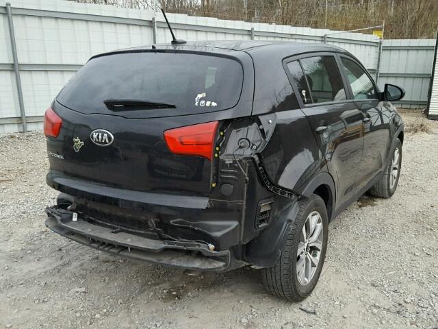 KNDPB3AC3F7758451 - 2015 KIA SPORTAGE L BLACK photo 4