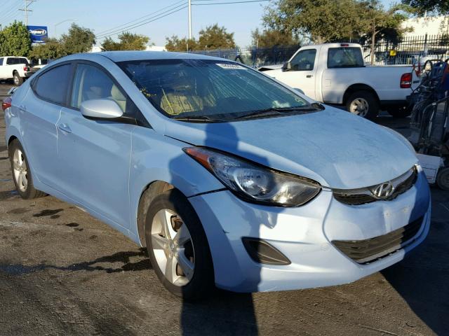 KMHDH4AE5BU130472 - 2011 HYUNDAI ELANTRA GL BLUE photo 1