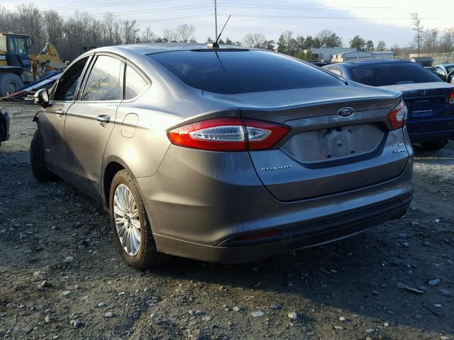 3FA6P0LU3ER131375 - 2014 FORD FUSION SE CHARCOAL photo 3