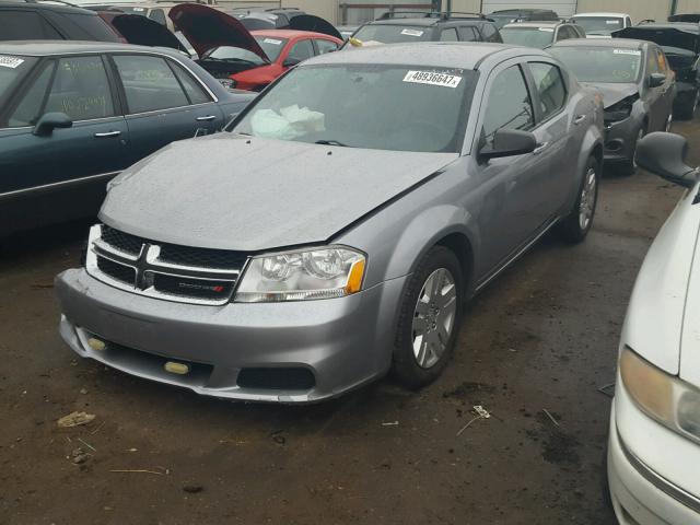 1C3CDZAG5DN770113 - 2013 DODGE AVENGER SE GRAY photo 2