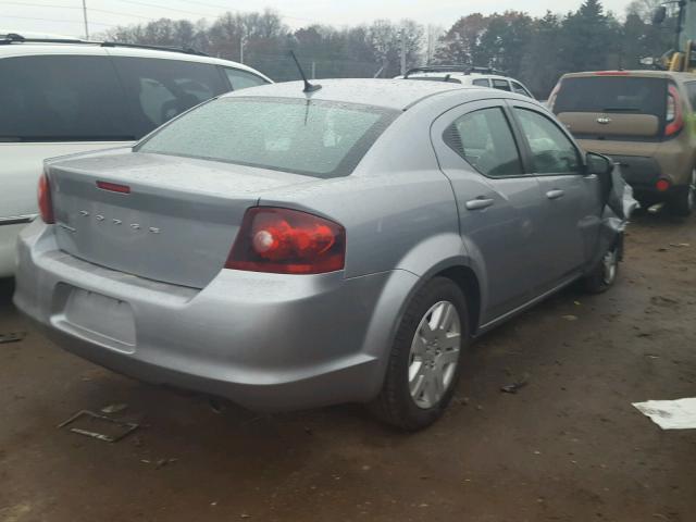 1C3CDZAG5DN770113 - 2013 DODGE AVENGER SE GRAY photo 4