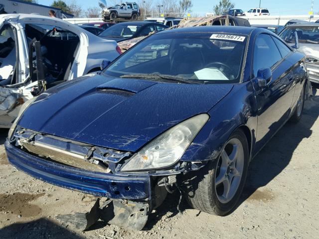 JTDDY38T820054238 - 2002 TOYOTA CELICA GT- BLUE photo 2