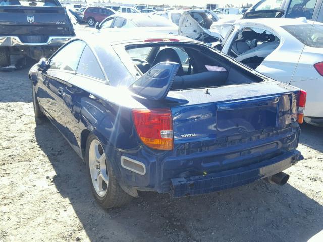 JTDDY38T820054238 - 2002 TOYOTA CELICA GT- BLUE photo 3