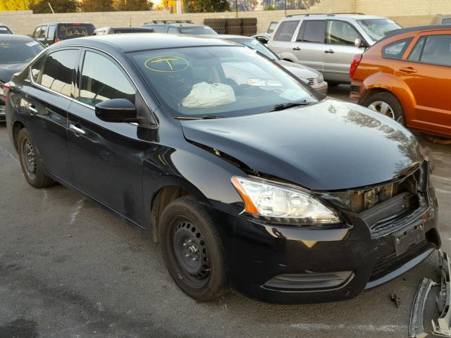 3N1AB7APXEY222841 - 2014 NISSAN SENTRA S BLACK photo 1