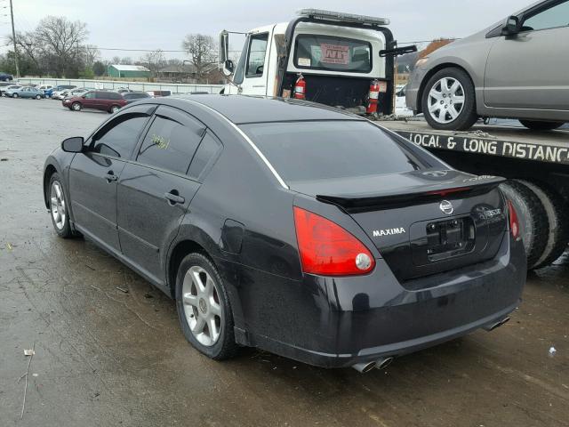 1N4BA41E58C830898 - 2008 NISSAN MAXIMA SE BLACK photo 3