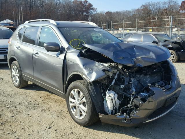 5N1AT2MV4FC815916 - 2015 NISSAN ROGUE S GRAY photo 1