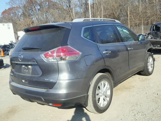 5N1AT2MV4FC815916 - 2015 NISSAN ROGUE S GRAY photo 4