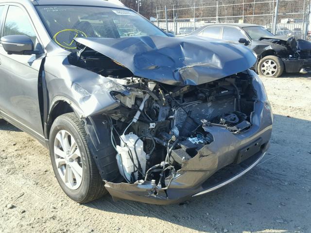 5N1AT2MV4FC815916 - 2015 NISSAN ROGUE S GRAY photo 9