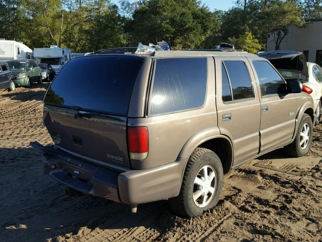 1GHDT13W4Y2209735 - 2000 OLDSMOBILE BRAVADA BROWN photo 4