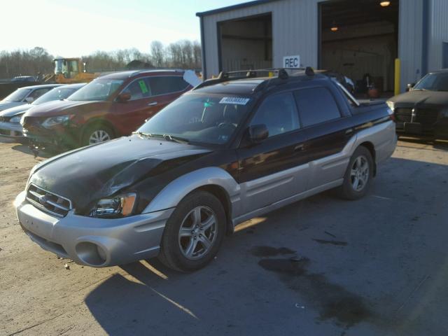 4S4BT61C736104977 - 2003 SUBARU BAJA BLACK photo 2