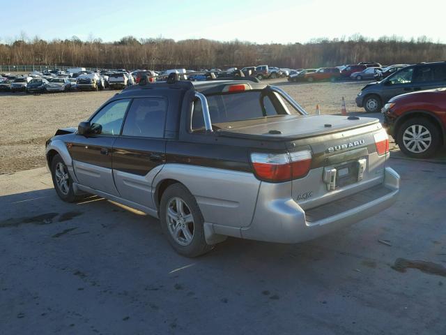 4S4BT61C736104977 - 2003 SUBARU BAJA BLACK photo 3