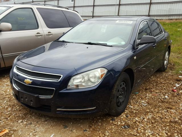 1G1ZG57B984225229 - 2008 CHEVROLET MALIBU LS BLUE photo 2