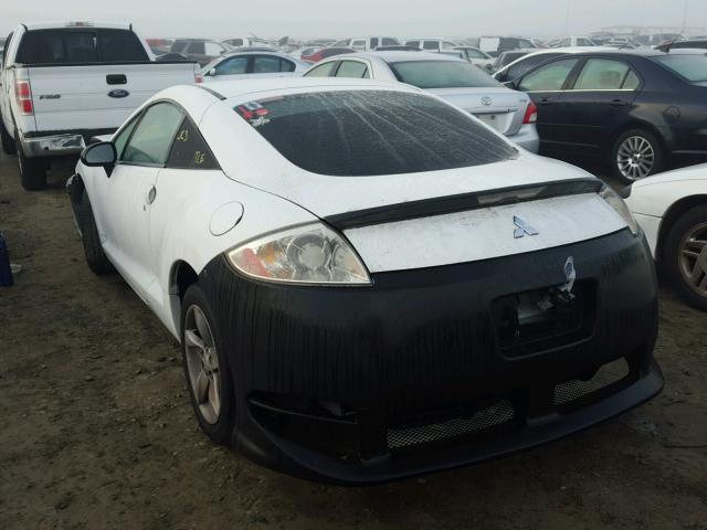 4A3AK24F79E020218 - 2009 MITSUBISHI ECLIPSE GS WHITE photo 3