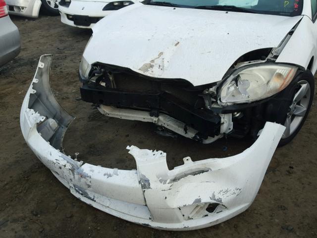 4A3AK24F79E020218 - 2009 MITSUBISHI ECLIPSE GS WHITE photo 9