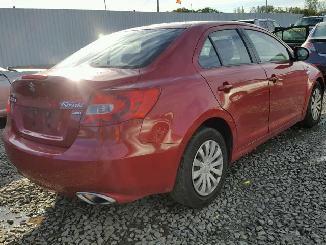 JS2RF9A12C6100013 - 2012 SUZUKI KIZASHI S RED photo 4