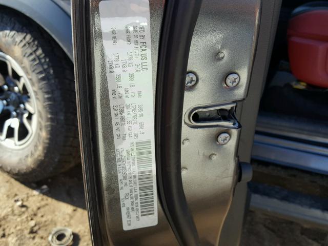 1C6RR7YT2GS282880 - 2016 RAM 1500 REBEL შავი ფოტო 10