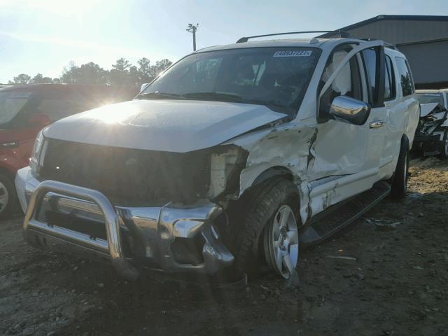 5N1AA08A76N708350 - 2006 NISSAN ARMADA SE WHITE photo 2