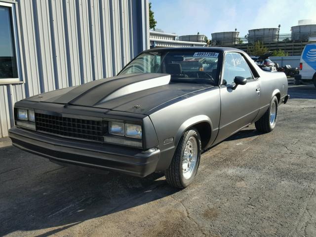 1GCCW80H5DR235124 - 1983 CHEVROLET EL CAMINO BLACK photo 2