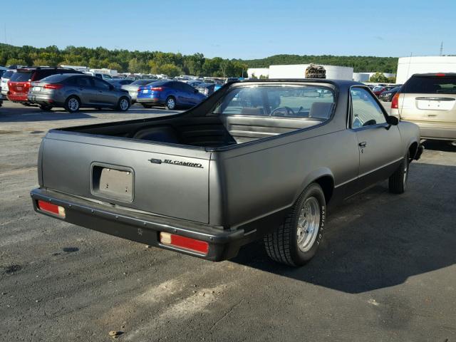 1GCCW80H5DR235124 - 1983 CHEVROLET EL CAMINO BLACK photo 4