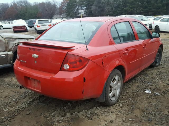 1G1AK55F067710131 - 2006 CHEVROLET COBALT LS RED photo 4