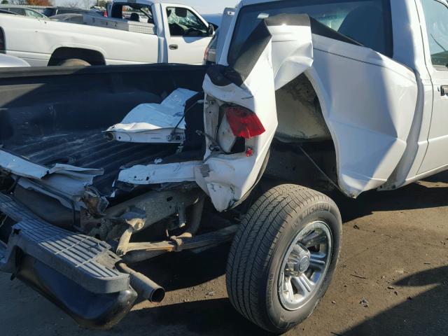 1FTYR10D78PA74326 - 2008 FORD RANGER WHITE photo 10