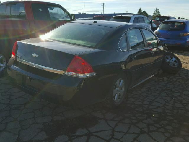 2G1WT57N991216990 - 2009 CHEVROLET IMPALA 1LT BLACK photo 4