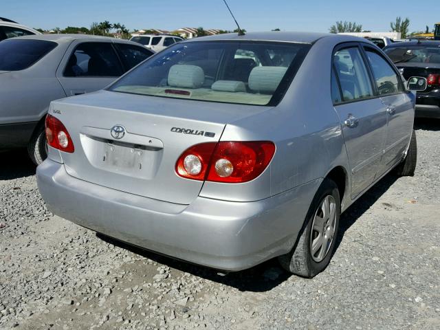 1NXBR32EX6Z681144 - 2006 TOYOTA COROLLA CE SILVER photo 4