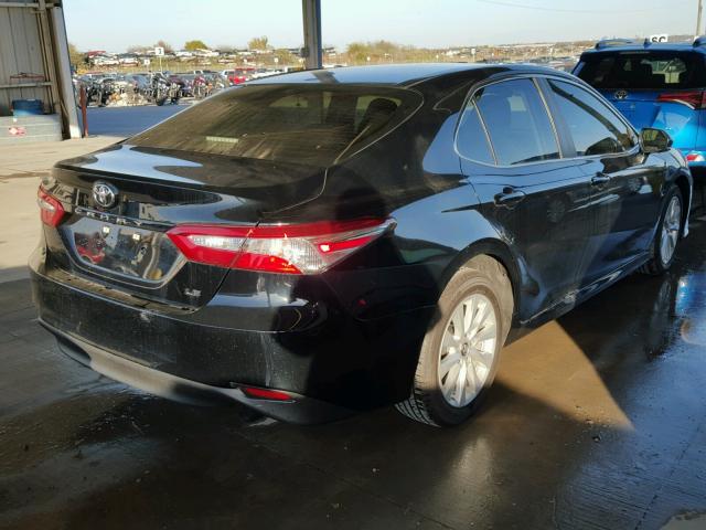 JTNB11HK0J3004756 - 2018 TOYOTA CAMRY L BLACK photo 4