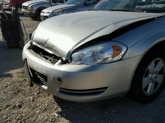 2G1WT58K681222572 - 2008 CHEVROLET IMPALA LT SILVER photo 9