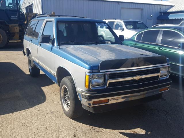 1GNCS13Z1M2205996 - 1991 CHEVROLET BLAZER S10 BLUE photo 1