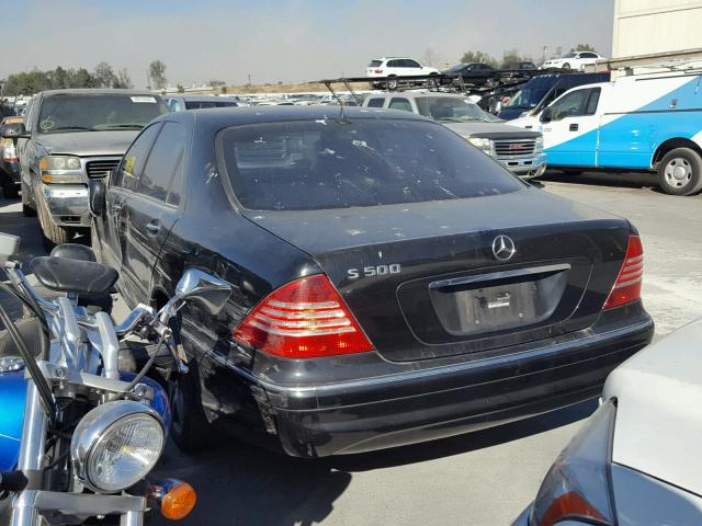 WDBNG70J26A478375 - 2006 MERCEDES-BENZ S 430 BLACK photo 3