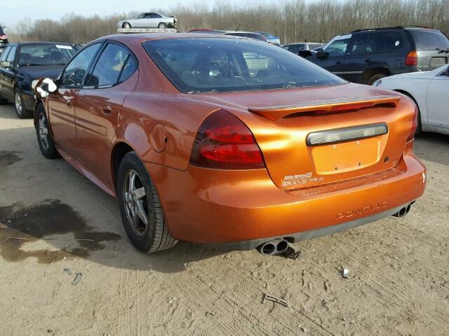 2G2WS522841170394 - 2004 PONTIAC GRAND PRIX ORANGE photo 3