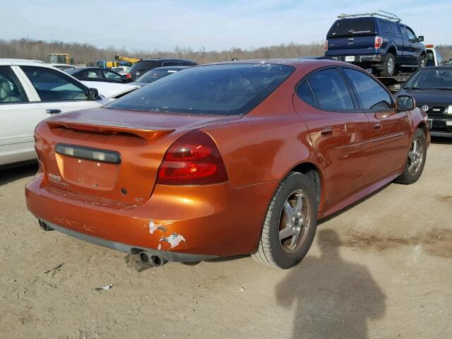 2G2WS522841170394 - 2004 PONTIAC GRAND PRIX ORANGE photo 4