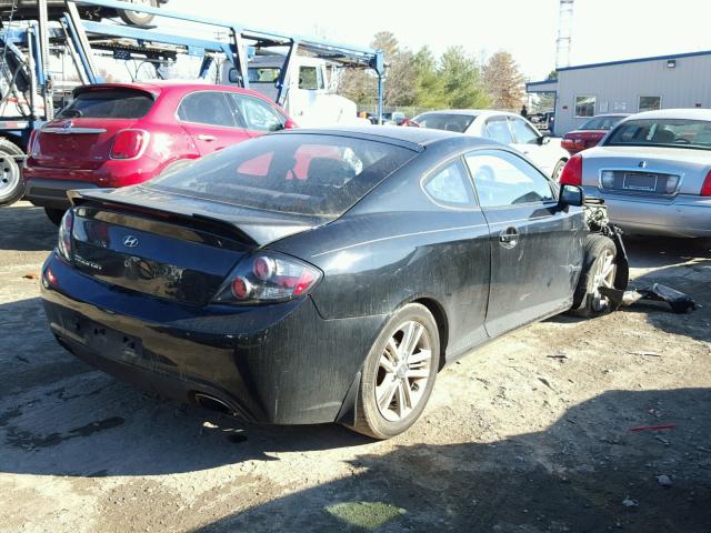 KMHHM66D08U288512 - 2008 HYUNDAI TIBURON GS BLACK photo 4