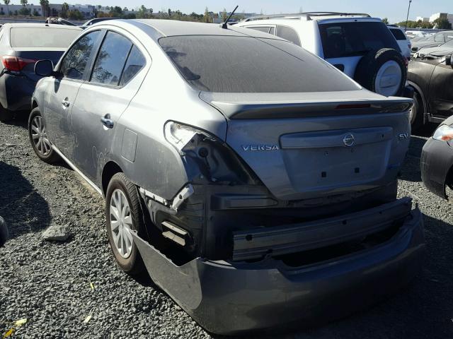 3N1CN7APXDL864777 - 2013 NISSAN VERSA S SILVER photo 3