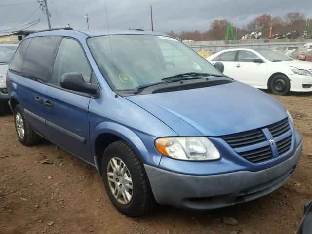 1D4GP25R87B237561 - 2007 DODGE CARAVAN SE BLUE photo 1