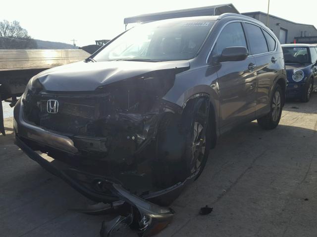 5J6RM3H75CL025021 - 2012 HONDA CR-V EXL GRAY photo 2