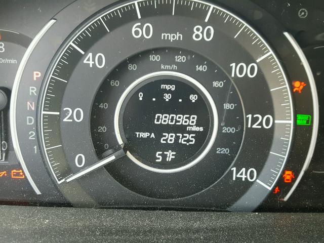 5J6RM3H75CL025021 - 2012 HONDA CR-V EXL 灰色 照片 8