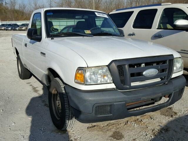 1FTYR10D66PA01428 - 2006 FORD RANGER WHITE photo 1