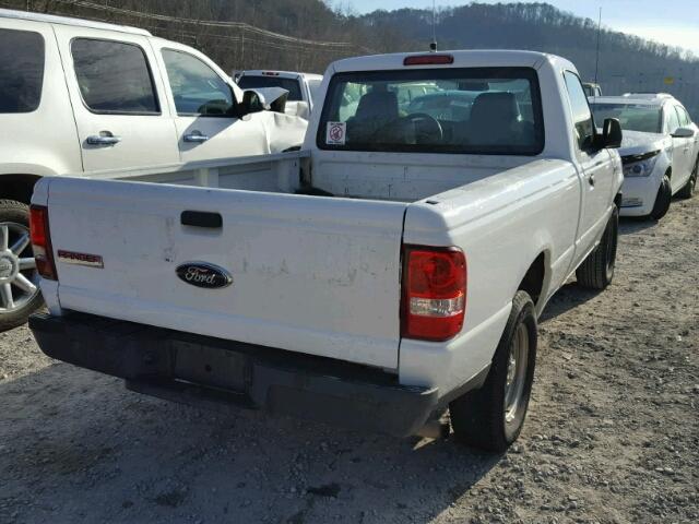 1FTYR10D66PA01428 - 2006 FORD RANGER WHITE photo 4